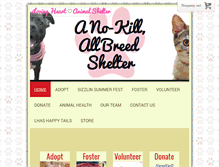 Tablet Screenshot of lovingheartanimalshelter.org